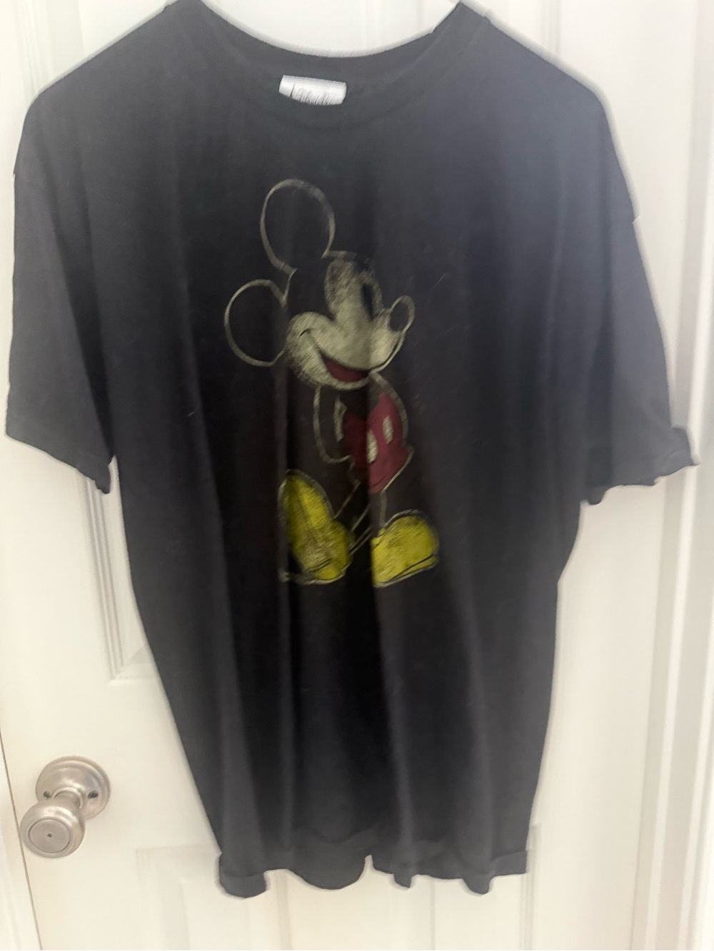 Mickey Mouse Black Graphic Tee - Classic Disney Shirt
